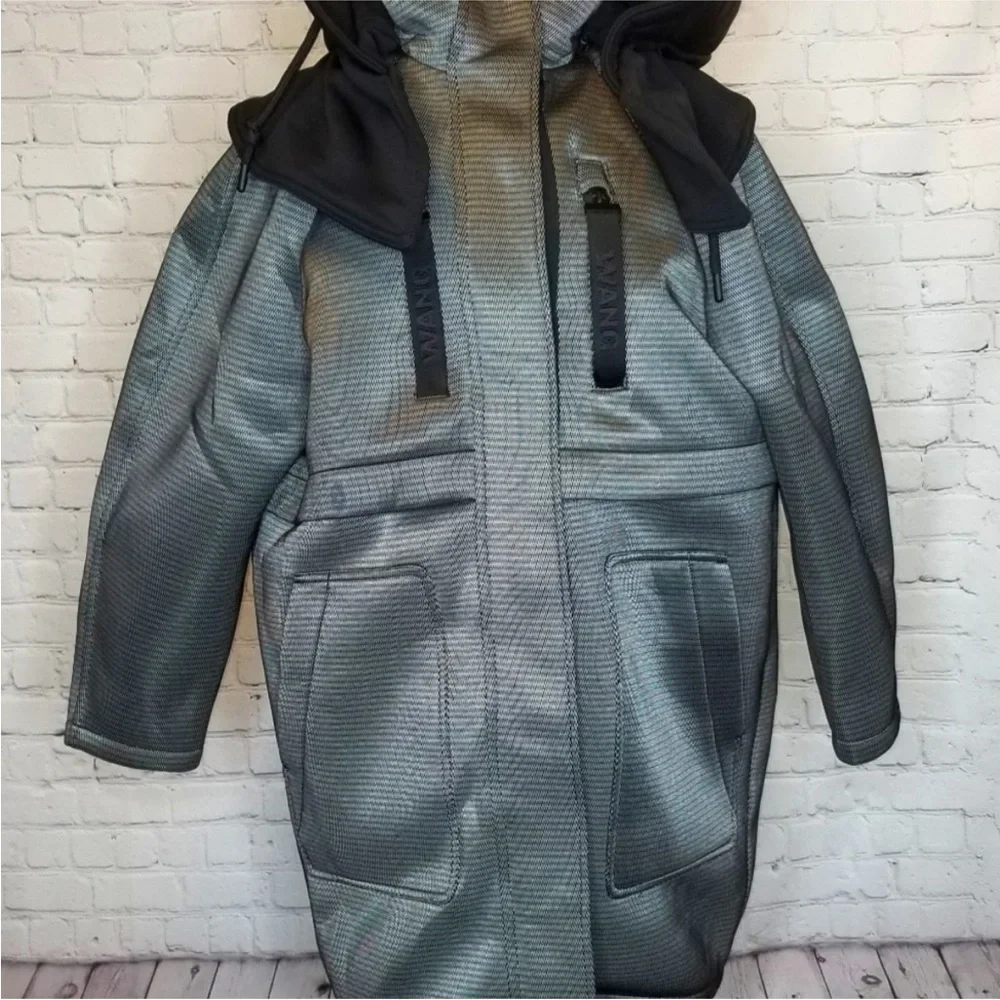 Alexander Wang Runway Neoprene Hooded Coat NWT Size 8 / Medium